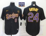 Nike Los Angeles Dodgers Kobe Bryant black yellow majestic baseball Jersey 2020 World Series Champions