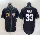 Nike Boston Celtics #33 Larry Bird black NBA Basketball jerseys Joint name-BD 03