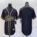 Nike San Francisco 49ers blank black baseball jerseys Joint name-BD 02