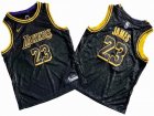 Los Angeles Lakers #23 LeBron James Black Youth NBA Swingman City Edition Jersey-S8