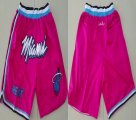 Miami Heat pink nba shorts -TY