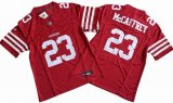 San Francisco 49ers 23# Christian McCaffrey red Nike Vapor F.U.S.E. Limited Jersey big size