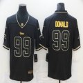 Nike Rams #99 Aaron Donald throwback black Color Rush Limited Jersey-BD