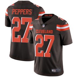 Cleveland Browns #27 Jabrill Peppers brown Nike Color Rush Limited Jerseys