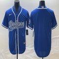 Nike Los Angeles Dodgers blank blue majestic baseball MLB jerseys -BD