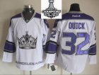 Los Angeles Kings #32 Jonathan Quick White reebok 2014 NHL champion Jerseys