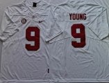 Nike Alabama Crimson Tide #9 Bryce Young White College football Jerseys