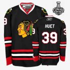 2013 NHL Stanley Cup Chicago Blackhawks #39 HUET Black Jerseys