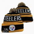 2024 Pittsburgh Steelers black yellow NFL Sports Cuffed Knit Hats 01