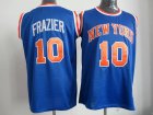 New York Knicks #10 Walt Frazier Blue NBA Throwback Jerseys