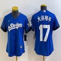 Women Los Angeles Dodgers #17 Shohei Ohtani Nike blue baseball Jersey -BD 03