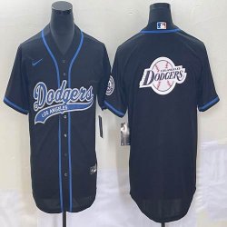 Nike Los Angeles Dodgers blank black majestic baseball jerseys Joint name -BD 04