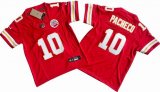 Youth Kansas City 10# Isiah Pacheco red Nike Vapor F.U.S.E. Limited Jersey