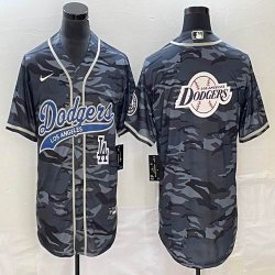 Nike Los Angeles Dodgers blank gray camo baseball Jerseys Joint name -BD 05