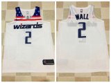 Nike Washington Wizards #2 John Wall white basketball jersey