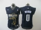 Dallas Mavericks 0# MARION black nba champion jerseys