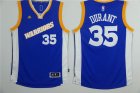 New Golden State Warriors #35 Kevin Durant blue nba basketabll Jersey