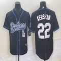 Nike Los Angeles Dodgers #22 Clayton Kershaw black majestic baseball Jerseys Joint name -BD 02