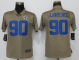 Men Nike Cowboys 90 DeMarcus Lawrence green Color Rush Limited Jersey