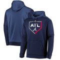 Atlanta Braves Majestic 2019 Postseason Dugout Authentic Pullover Hoodie - Navy