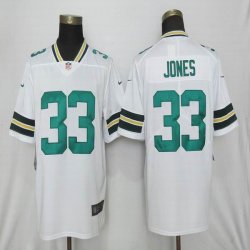 Nike Green Bay Packers #33 Aaron Jones Nike white Color Rush Limited Jersey