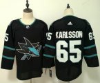 Adidas San Jose Sharks #65 Erik Karlsson black Ice Hockey Jersey