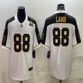 Nike Dallas Cowboys #88 CeeDee Lamb white black gold Color Rush Limited Jersey-BD