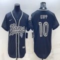 Nike Los Angeles Rams #10 Cooper Kupp black baseball jerseys Joint name Reflective