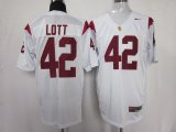 USC trojans #42 Ronnie Lott White NFL NCAA Jerseys