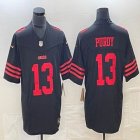 Nike San Francisco 49ers #13 Brock Purdy black Nike Vapor F.U.S.E. Limited Jersey 03