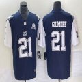 Dallas Cowboys #21 Gilmore blue white Nike Color Rush Limited Jersey 03