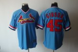 St Louis Cardinals GIBSON 45# blue mlb jersey