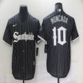 Nike Chicago White Sox #10 Yoan Moncada black Majestic baseball jerseys city version-BD