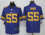 Nike Dallas Vikings 55 Barr Navy Purple Color Rush Limited Jersey