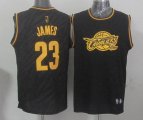 Cleveland Cavaliers LeBron James #23 Black Precious Metals Fashion Stitched NBA Jersey