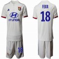 2019-2020 Lyon club #18 FEKIR white soccer jersey home