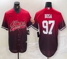 San Francisco 49ers #97 Nick Bosa red baseball jerseys-BD