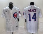 Nike Chicago Cubs #14 Ernie Banks white majestic MLB baseball jerseys