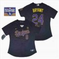 Women Nike Los Angeles Dodgers 8 and 24 Black Mamba Black Majestic baseball jersey 2020 Dodger World Series Champions