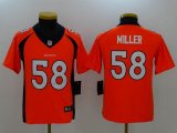 Kid Denver Broncos #58 Von Miller Nike orange Color Rush Limited Jersey