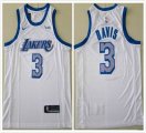 Nike Los Angeles Lakers #3 Anthony Davis white basketball jersey Citty version-TY