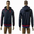 2015 Manchester United Training All Weather soccer Jacket dark blue