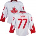 Canada 2016 World Cup #77 Jeff Carter white Hockey jerseys