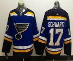 Adidas St.Louis Blues #17 Jaden Schwartz blue NHL hockey Jerseys