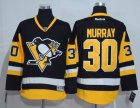 Reebok Pittsburgh Penguins #30 Matt Murray Black yellow NHL Jersey