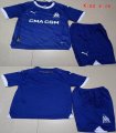 2023-2024 Marseille club blue kid soccer jerseys away