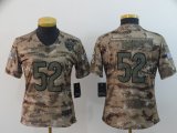 Women Bears #52 Khalil Mack Nike Camo Salute to Service Limited Jersey