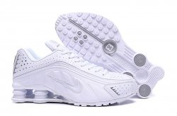 Men Nike Shox R4 white shoes