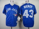 Toronto Blue Jays #43 R.A. Dickey Blue MLB Jerseys