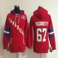 women Montreal Canadiens #67 Max Pacioretty red Ice hockey Hooded Sweatshirt